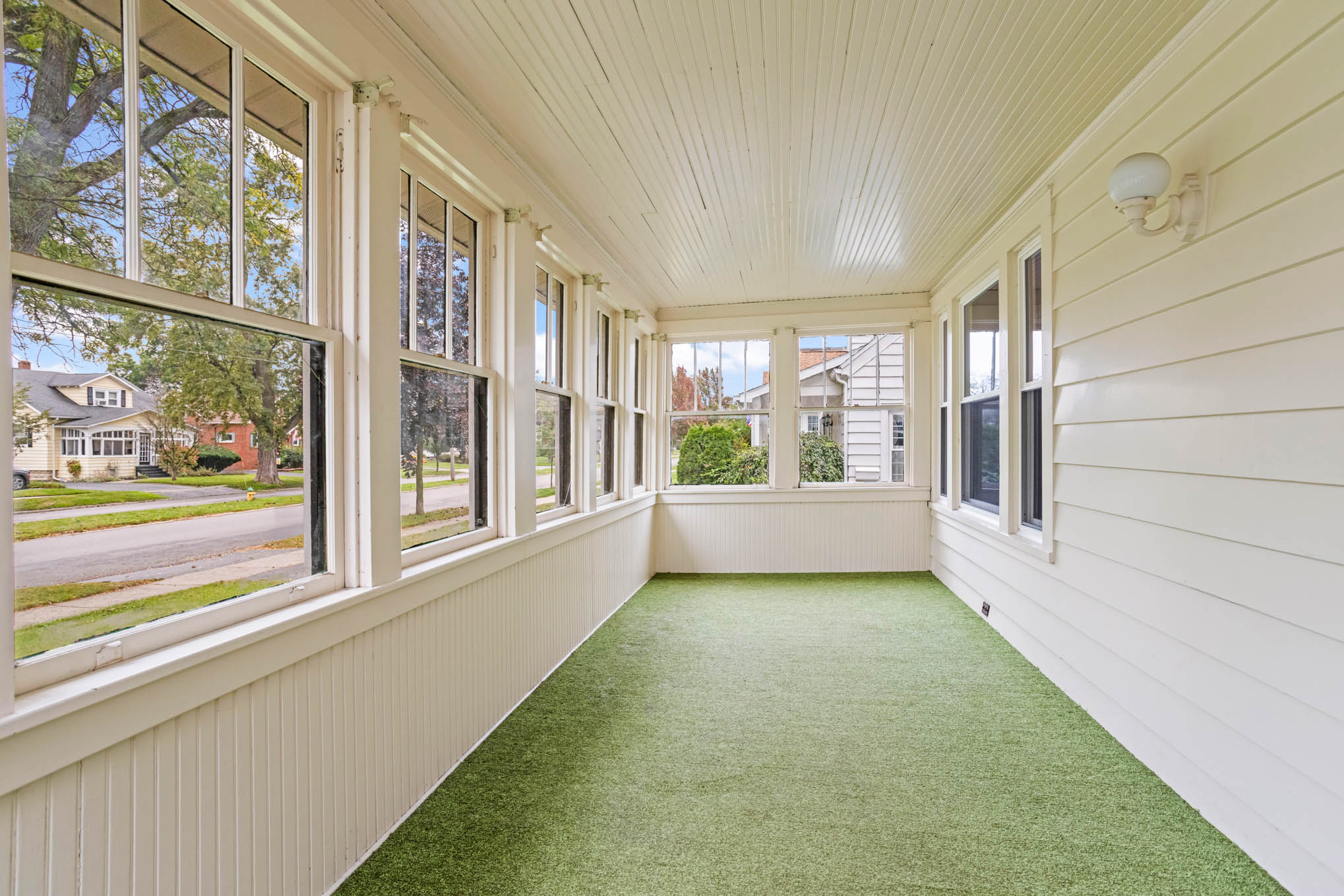 Enclosed front porch