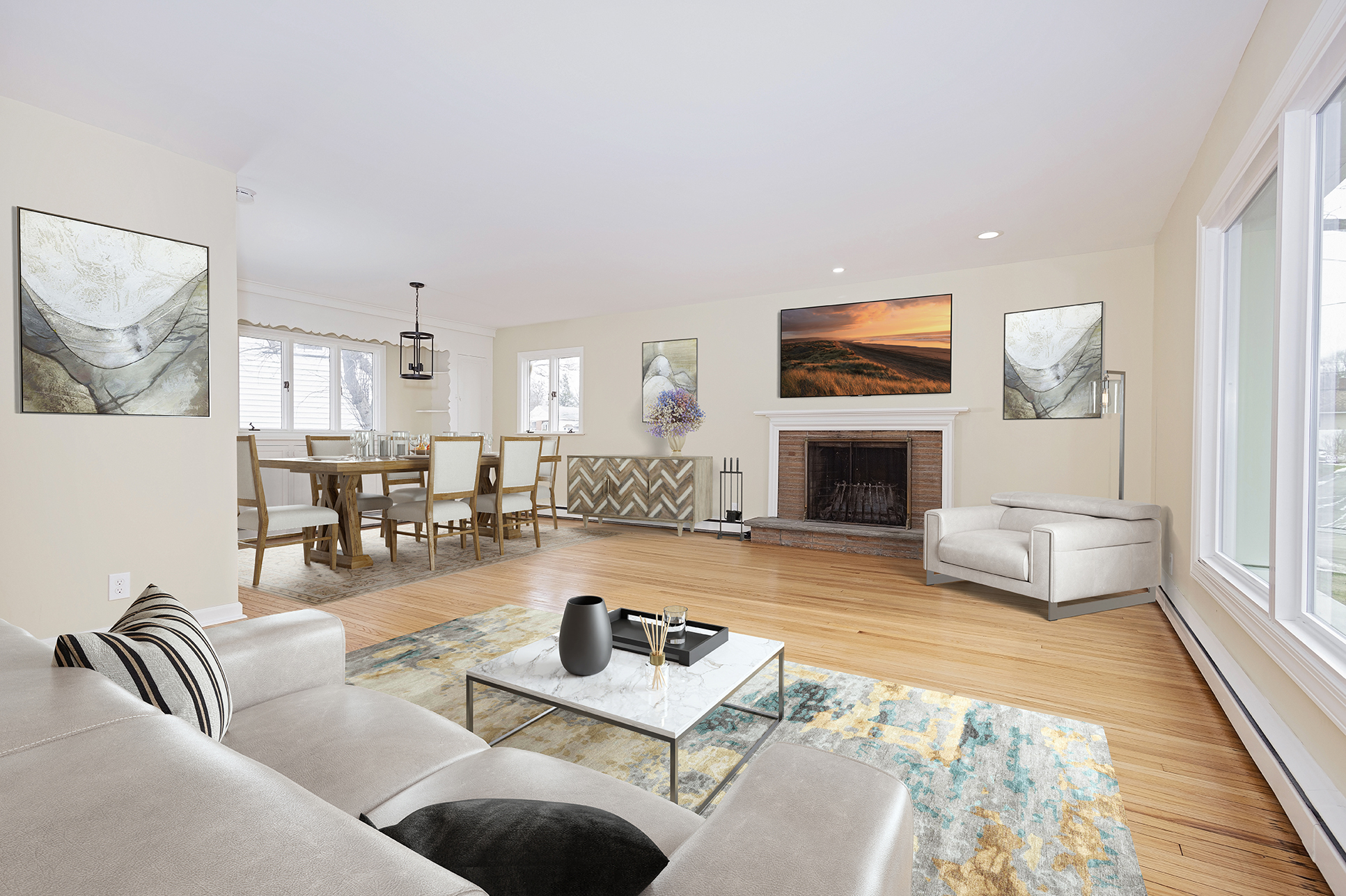 Virtual staging example