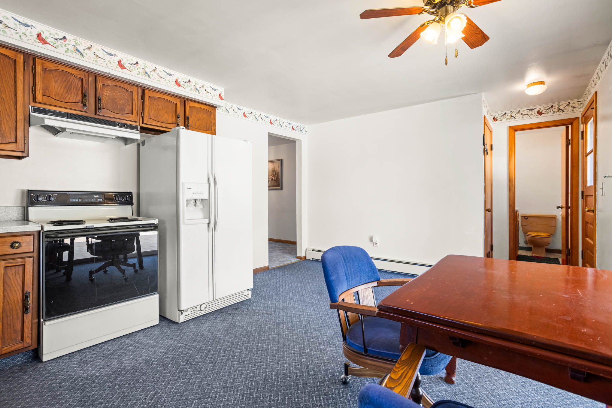 Kitchen cabinetry and workspace at 8082 Mill Road