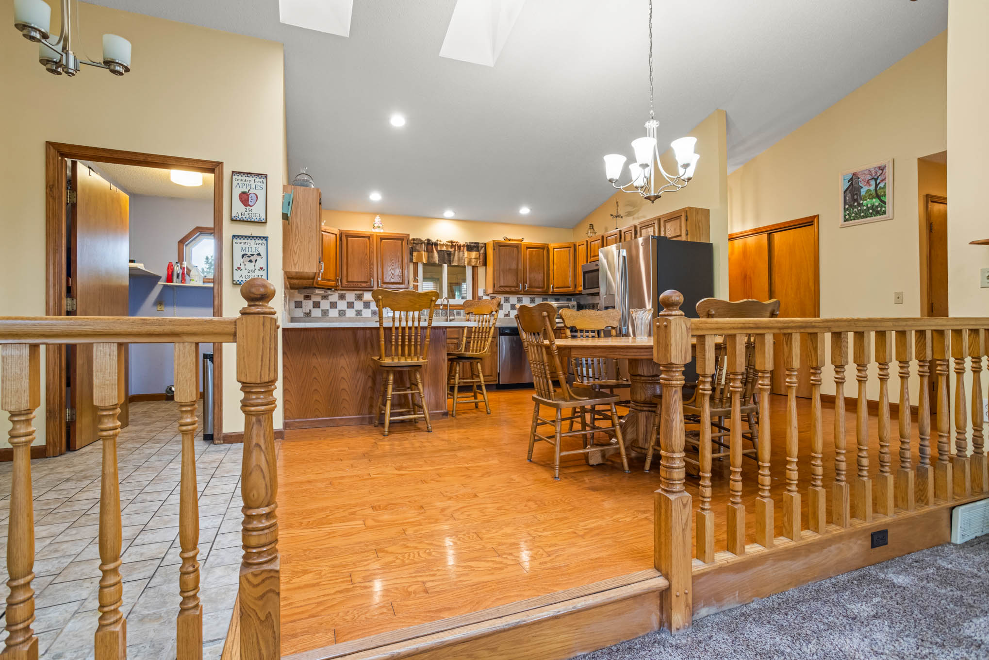 Kitchen cabinetry and workspace at 1991 Clinton Street Road
