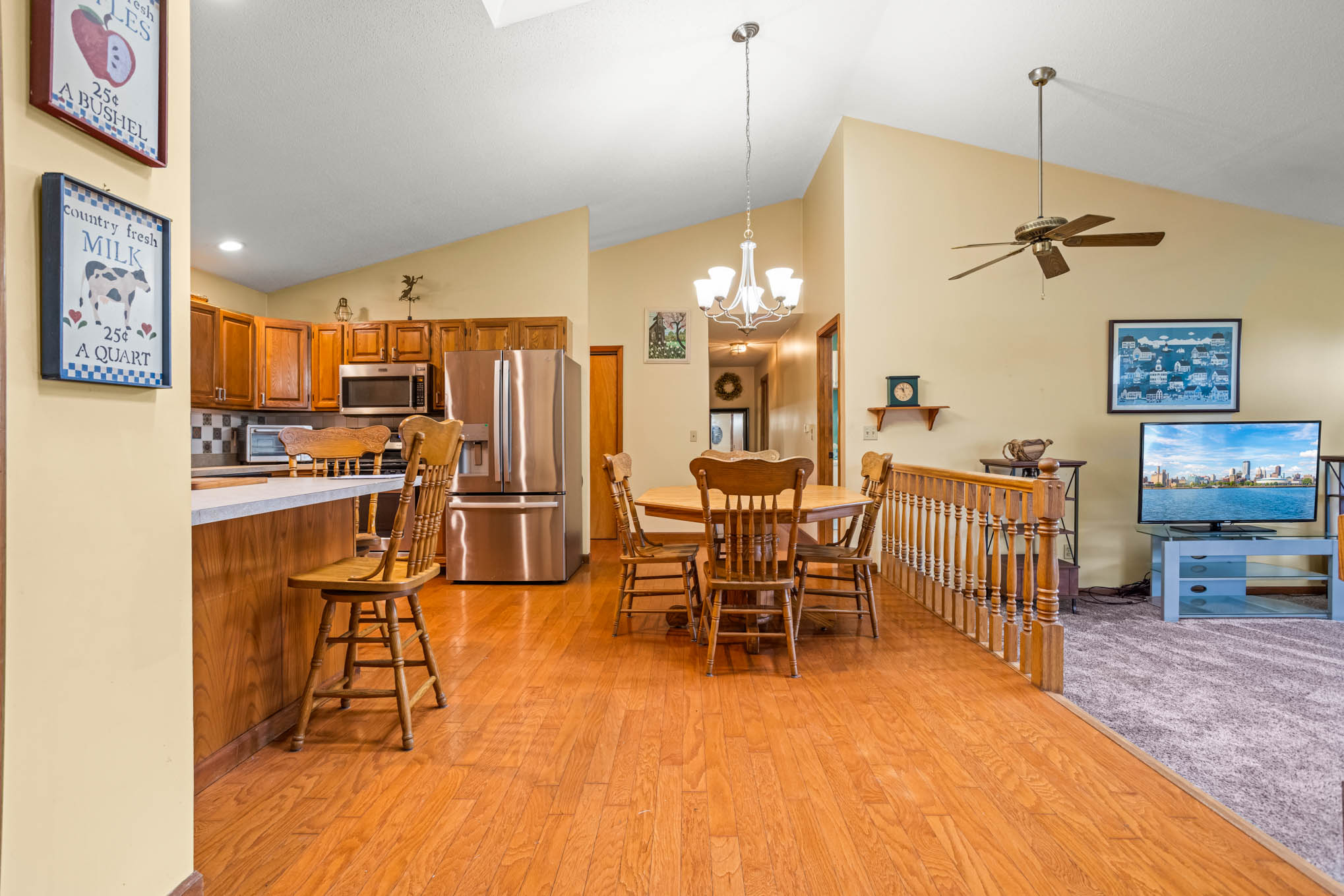 Bright open living area at 1991 Clinton Street Road