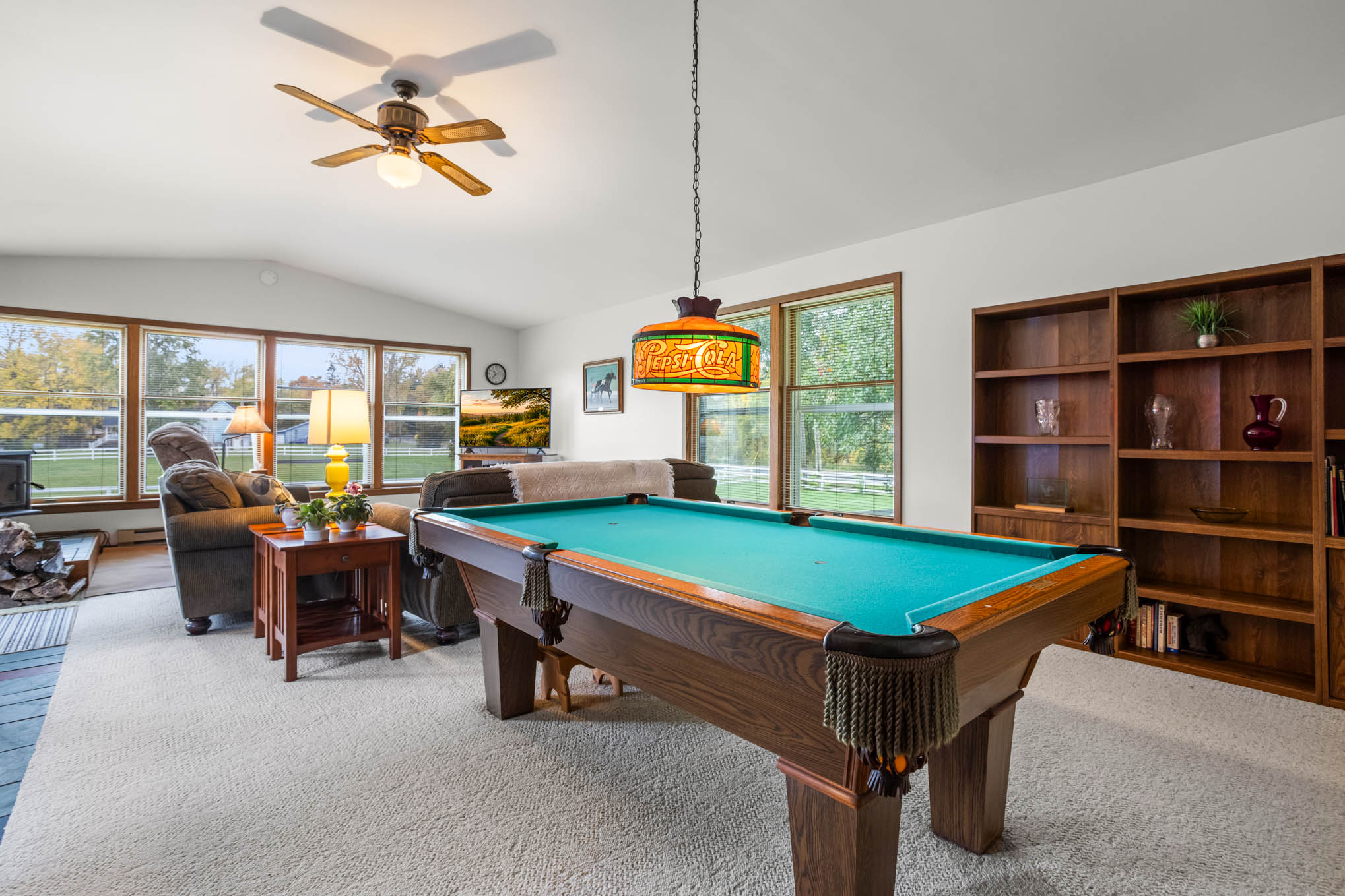 Main house great room and recreation area