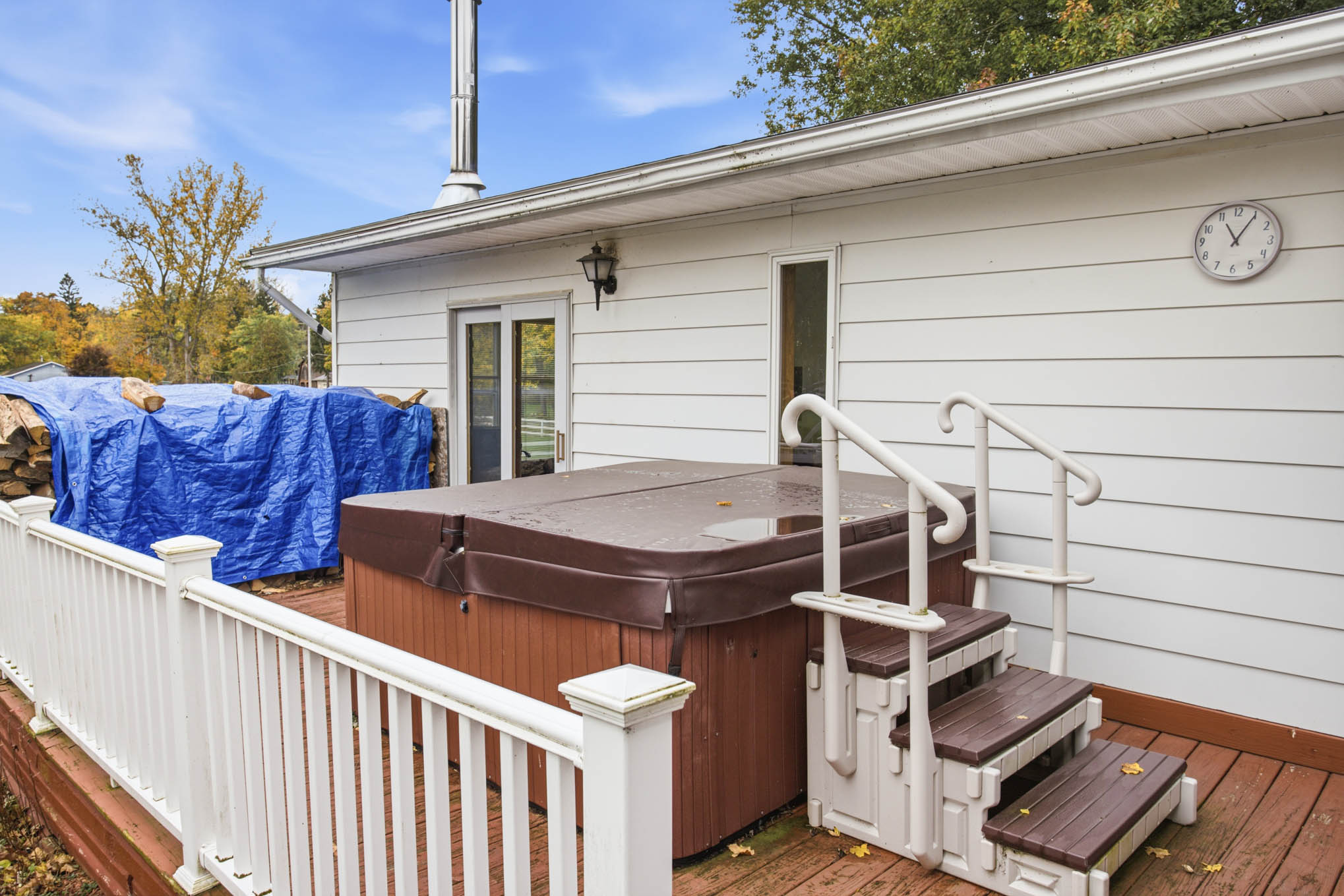 Deck and hot tub