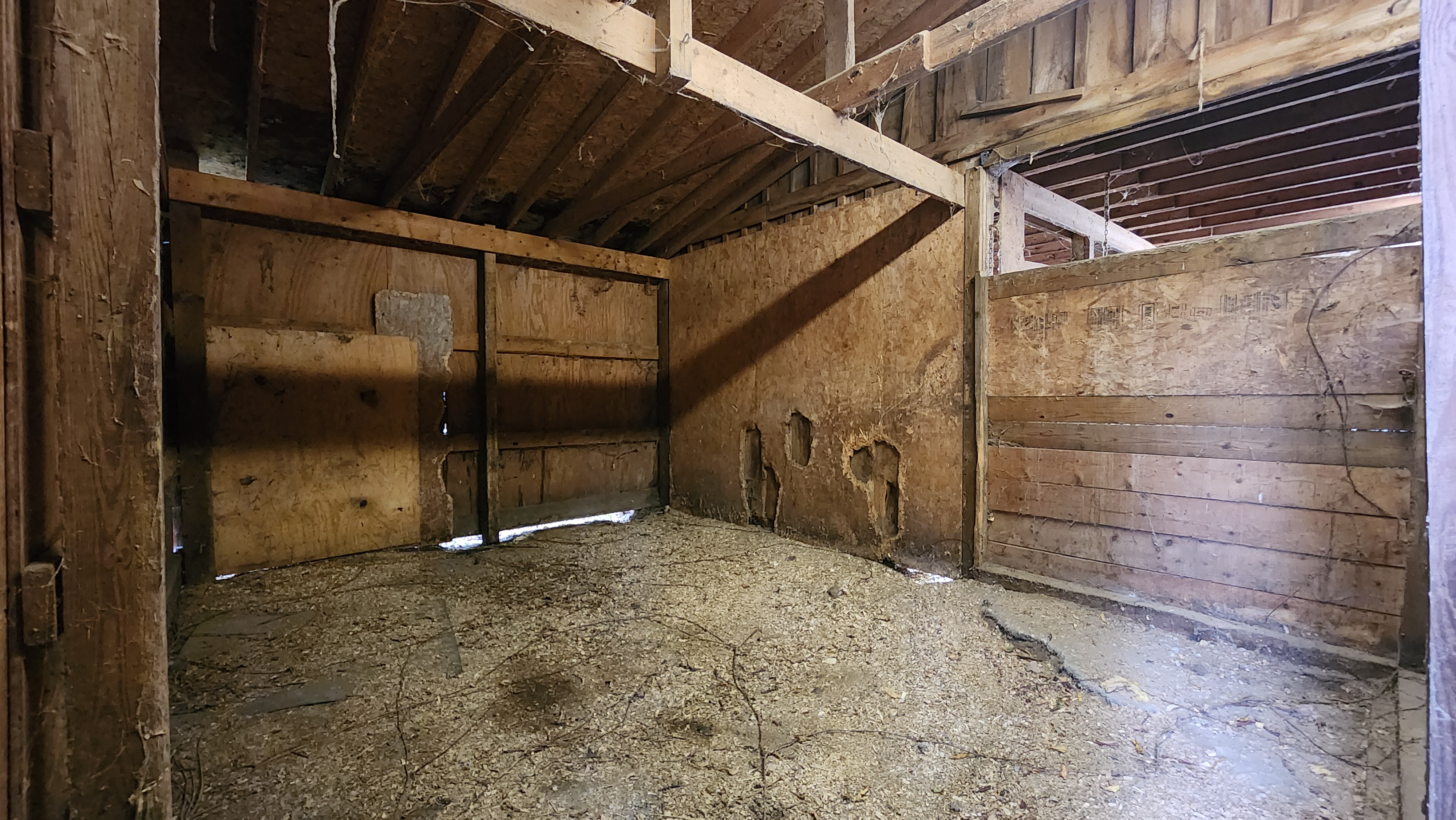 Barn stall interior